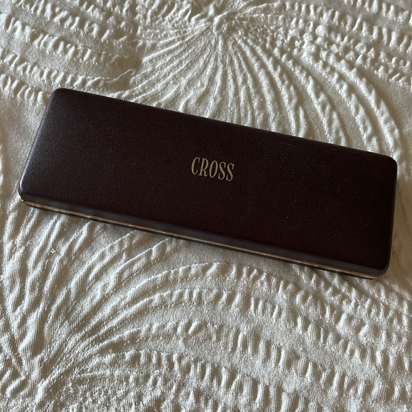 Vintage Exxon Cross Pen 10k Gold Filled Cross In Case - Picture 10 of 11